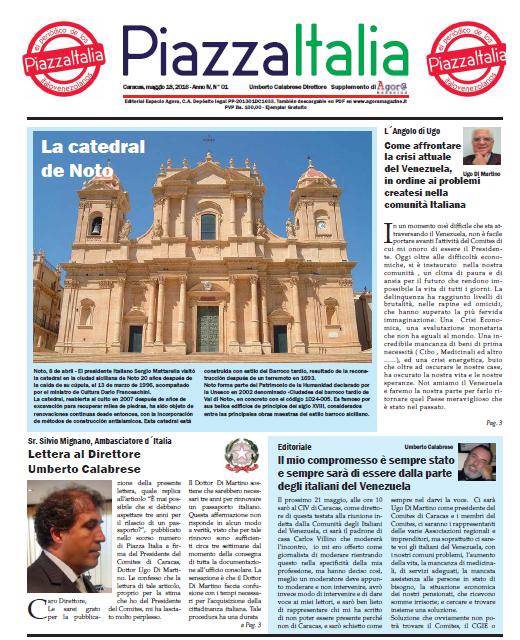 Piazza Italia maggio 2016 copertina