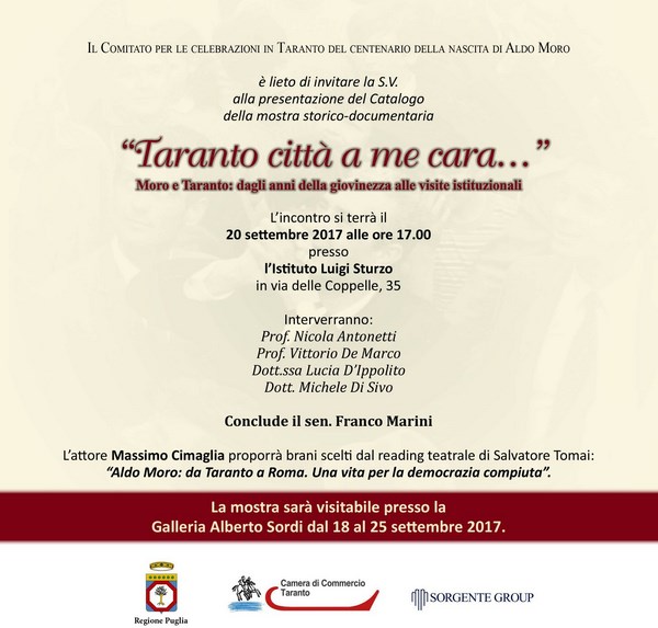 Moro Invito catalogo Roma