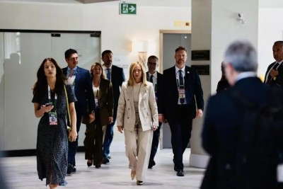 Giorgia Meloni al G7 in Canada