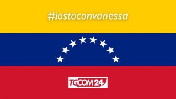 Venezuela, Tgcom24 lancia lʼhashtag #IostoconVanessa