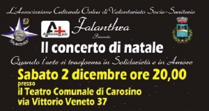 Taranto - Concerti di Natale per la solidarietà il 2 dicembre