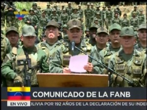 El apoyo incondicional de los militares a Maduro