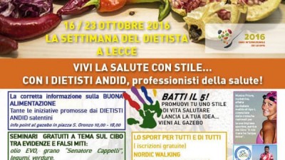 “Vivi la salute con stile...”, anche a Lecce l&#039;iniziativa promossa in tutta Italia dall&#039;Andid