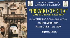 Castrì di Lecce «Premio civetta», al via l’ottava edizione del riconoscimento