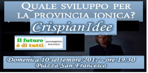 Crispiano (Taranto) – Confronto sullo sviluppo, musica e libagioni domenica 10 settembre