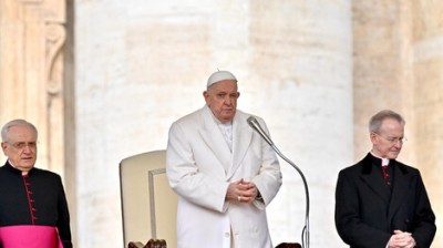 El Papa durante la audiencia general.