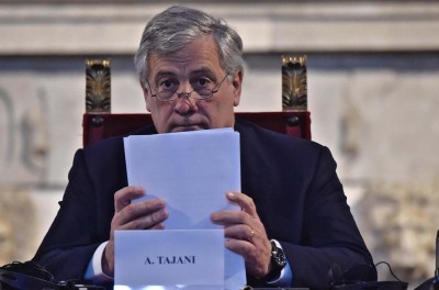 El presidente del Parlamento Europeo, Antonio Tajani (PPE)