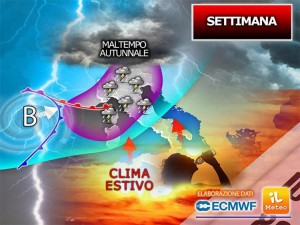 Maltempo al Nord, estate al Sud: previsioni dal 26 aprile