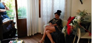 Svelato il vestito dell&#039;attrice Debora Cattoni al festival di Venezia