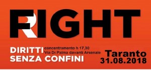 Fight Right Diritti senza confini, oggi Taranto manifestazione della rete antirazzista