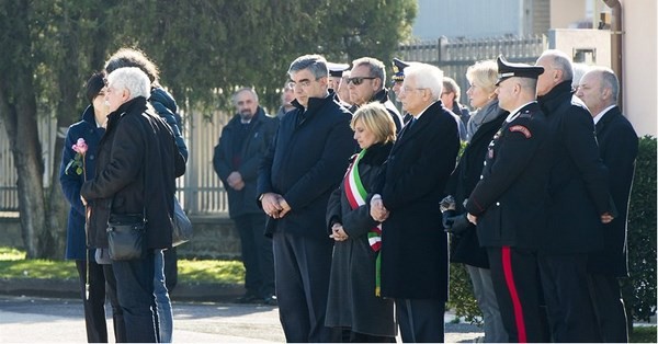 Mattarella e Minniti ai funerali di Fabrizia Di Lorenzo