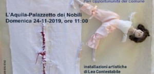 L’Aquila – Poesia, fontana luminosa e installazioni artistiche contro la violenza sulle donne