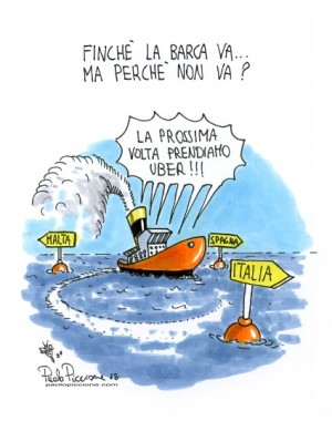 Finché la barca va... Ma perché non va?.… dal nostro vignettista Paolo Piccione