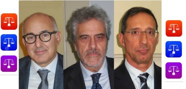 Da dx Militi Malinconico e Moretti