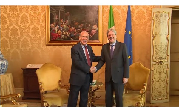 Il Presidente Gentiloni riceve il Segretario Generale dell’OCSE Gurría