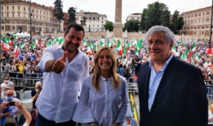 A Roma in  Piazza del Popolo l&#039;Italia migliore! L&#039;Italia del Centro Destra  contro il governo Conte Salvini : &#039;In questa piazza la squadra per governo futuro&#039;