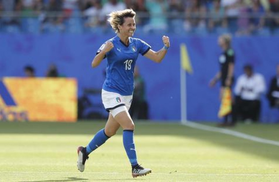 Valentina Giacinti abrió el marcador de Italia: China 2-0