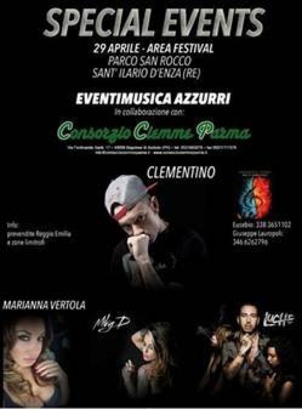 Il rapper Clementino a Sant&#039;Ilario d&#039;Enza