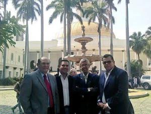 Diputados Vente Venezuela:Juan Pablo García, Omar González, Luis Barragán  y Carlos Bastardo