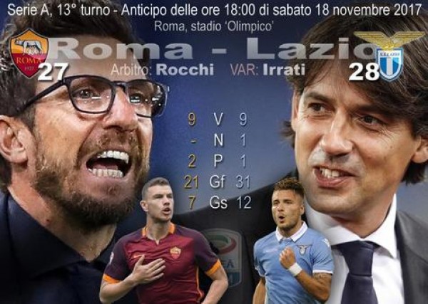 Roma y Lazio palpitan clásico el sábado en el Olímpico