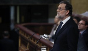 Mariano Rajoy durante su intervención en el debate de su investidura