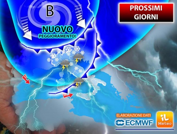 Freddo e temperature a picco, torna la pioggia: ecco dove