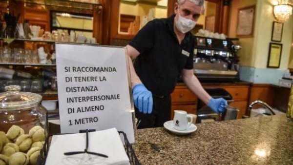 Coronavirus en Italia, 92 muertes en las últimas 24 horas 300 infecciones en 24 horas, la mejor cifra desde el 29 de febrero