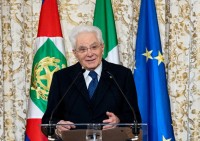 Il presidente della Repubblica Sergio Mattarella