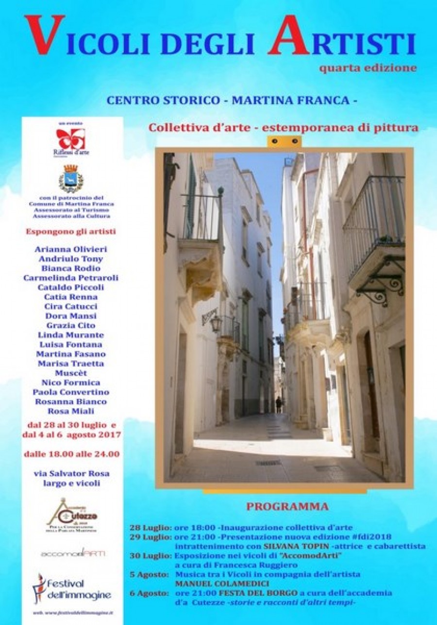 Martina Franca (Taranto) - Il centro immerso nell’arte: torna ‘Vicoli degli artisti’