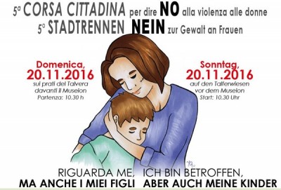 Bolzano - Di corsa per dire NO alla violenza sulle donne