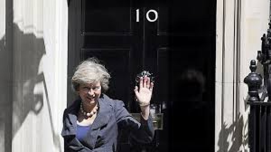Moving day for Theresa May as she gets the keys to Number 10