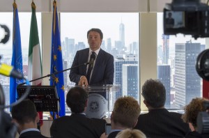 Matteo Renzi a New York - Punto stampa