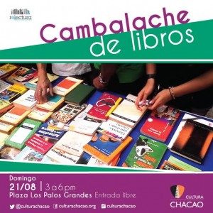 Nuevo Cambalache de libros en la Plaza LPG  realizan Cultura Chacao y ReLectura