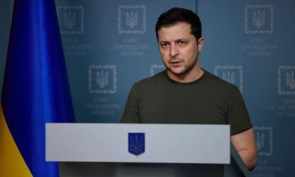 Il presidente dell&#039;Ucraina Zelensky 