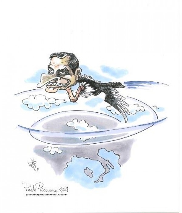 &quot;L&#039;avvoltoio&quot;  ...le Vignette Satiriche di Paolo Piccione