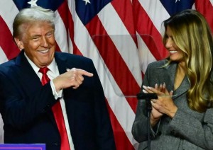 Donald Trump e la  first lady Melania Trump