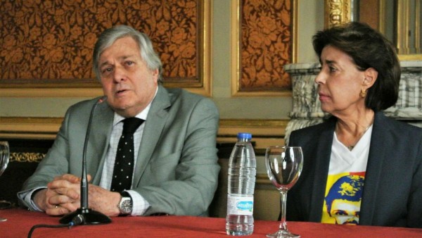 Leopoldo López Gil y Antonieta Mendoza, padres del preso político venezolano Leopoldo López. Leopoldo López Gil, candidato al Parlamento Europeo por el PP español