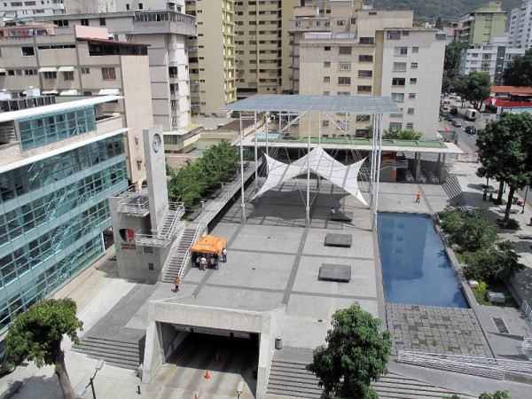 PLaza Los Palos Grandes Chacao aerea . 