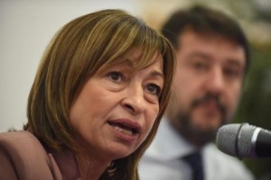 Donatella Tesei y Matteo Salvini 