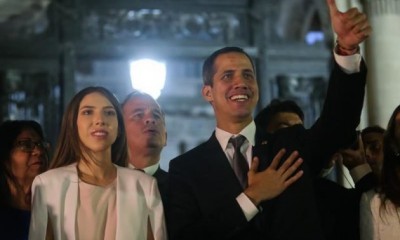 Juan Guaidó y su esposa Fabiana Rosales