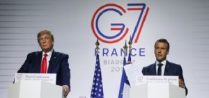 Trump e Macron soddisfatti al termine del G7: &quot;Grande unità, abbiamo fatto molto&quot;