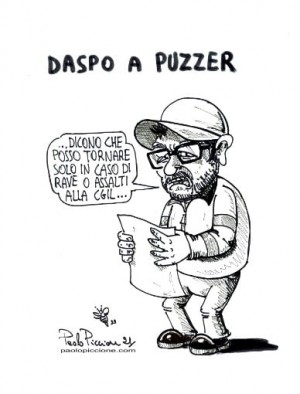 Daspo a Puzzer...le Vignette satiriche di Paolo Piccione