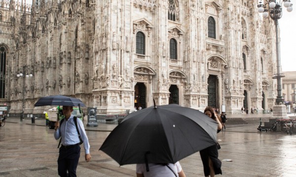 Pioggia a Milano 