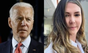 Joe Biden e la venezuelana María Carolina Casado direttore dei media ispanici