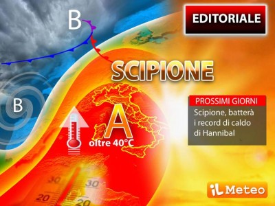 Arriva l&#039;anticiclone Scipione, caldo record sull&#039;Italia
