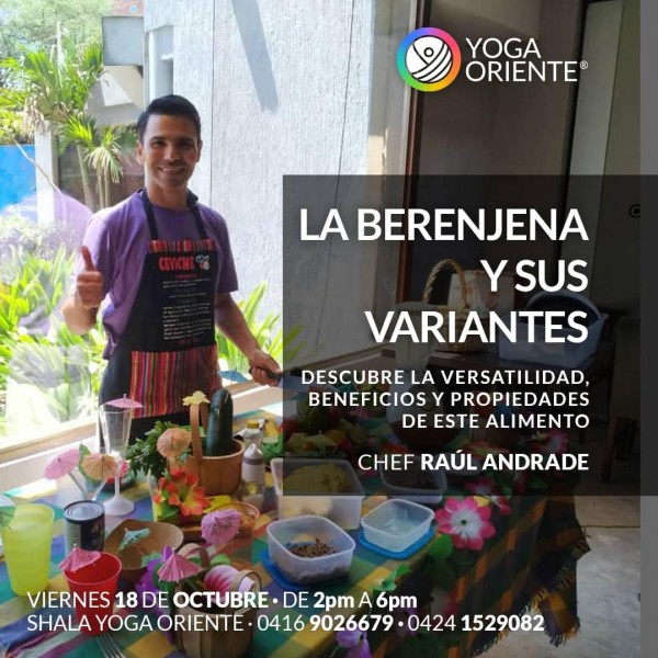 YogaOriente ofrece taller de cocina sobre la berenjena y sus variantes