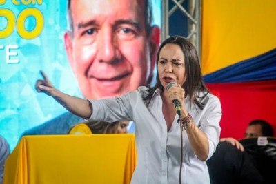 La líder opositora María Corina Machado