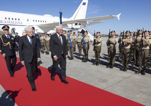 Marzabotto Sergio Mattarella e Frank- Walter Steinmeier