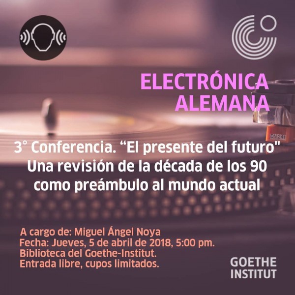 Miguel Noya dictará la conferencia La electrónica alemana y el nuevo siglo en el Goethe-Institut