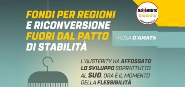 M5S Europa - Fondi per regioni e riconversione: fuori dal patto di stabilità